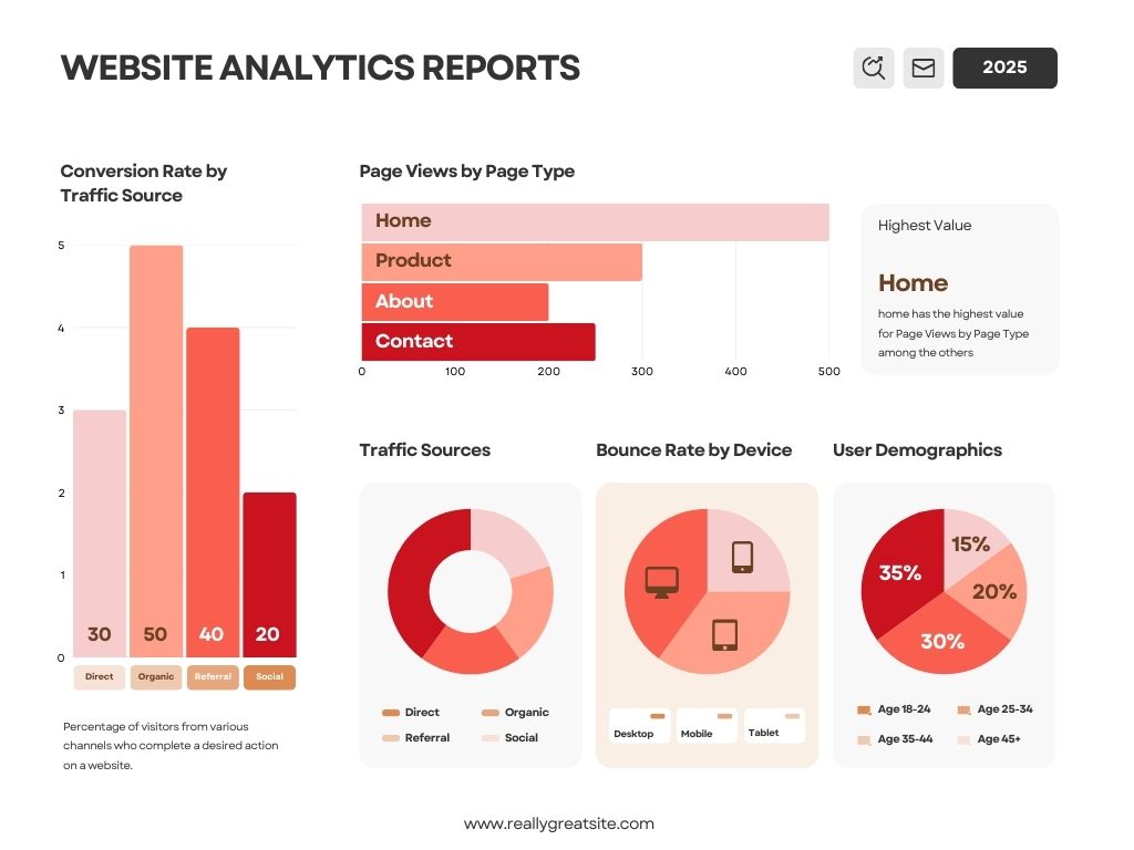 website analytics report
