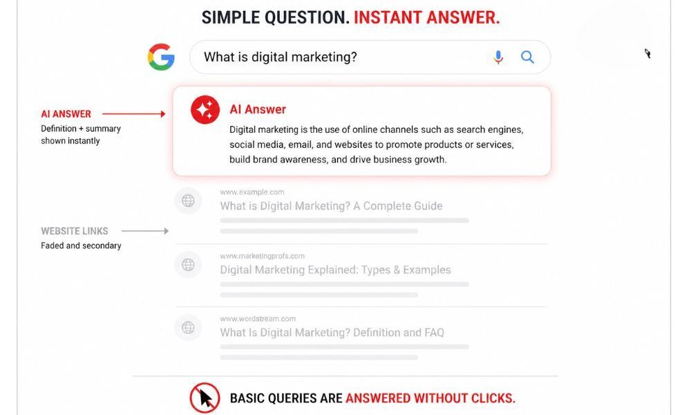 Informational queries are most affected